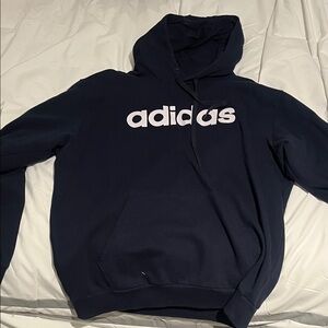 Adidas Men's Dark Blue Hoodie